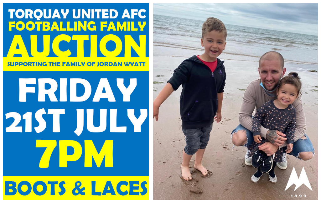 Footballing Family Auction Tonight Boots & Laces Torquay United