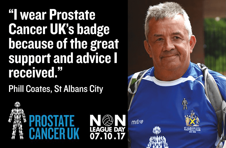 Prostate Cancer UK pin badge