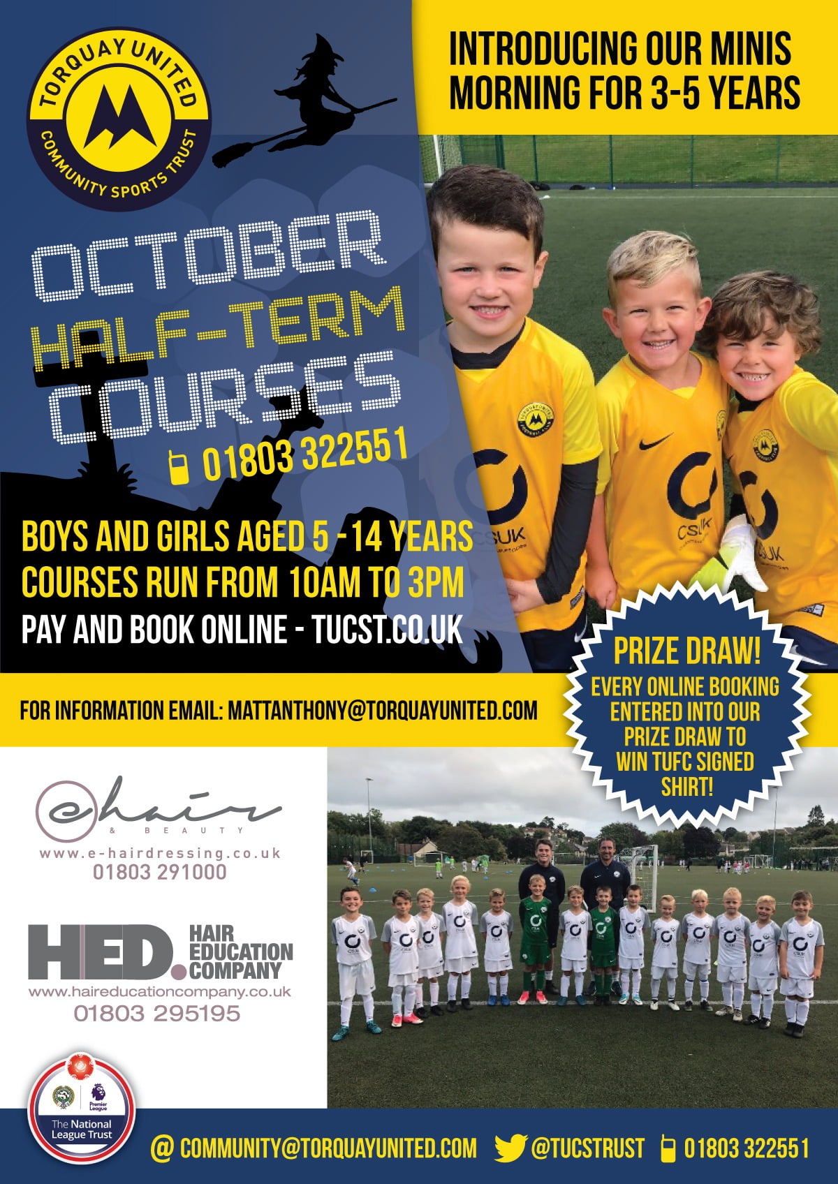 TUCST October HalfTerm Courses On The Way Torquay United