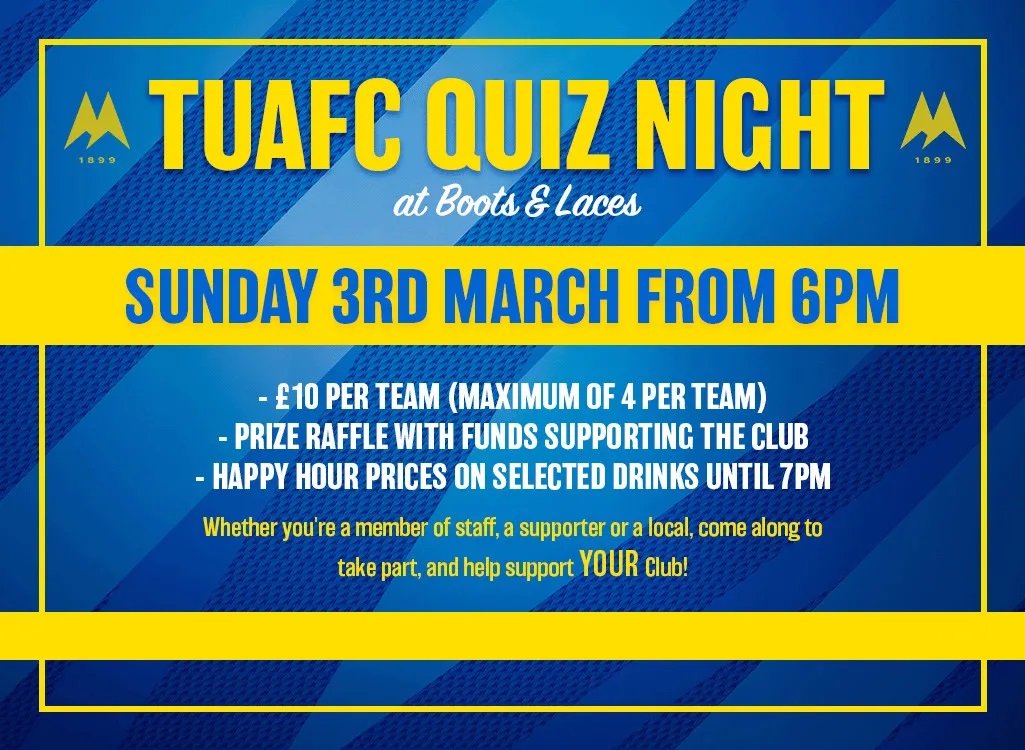 Come On Down To Boots Laces For Sunday s Quiz Night Torquay