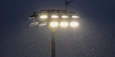 Heavy rain during the National League South match between Boreham Wood and Torquay United at Meadow Park, London on 23 November 2024 (Photo: Tom Sandberg/PPAUK)