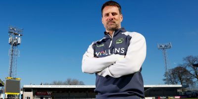 New Manager signing, Jimmy Ball ( Son of Alan Ball ) during the Torquay United press call at Plainmoor Stadium, Devon 18 March 2026 - PHOTO: Phil Mingo/PPAUK