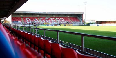 A general view of Chigwell Construction Stadium during the Vanarama National League match between Dagenham & Redbridge and Torquay United at Chigwell Construction Stadium, Dagenham, Greater London on the 4th January 2020 | Photo: James Fearn/PPAUK.