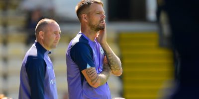 Ryan Perks, Manager of Torquay United Women, during the FA Womens National League Division 1 South West match between Torquay United Women and Ascot United Women at Plainmoor, Torquay on Sunday 23rd August 2026 - PHOTO: Frankie OKeeffe/PPAUK