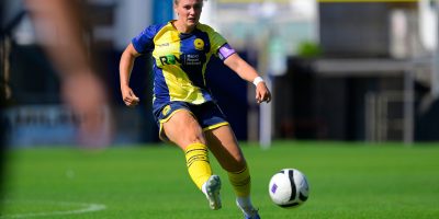 Mollie Taylor of Torquay United Women during the FA Womens National League Division 1 South West match between Torquay United Women and Ascot United Women at Plainmoor, Torquay on Sunday 23rd August 2026 - PHOTO: Frankie OKeeffe/PPAUK