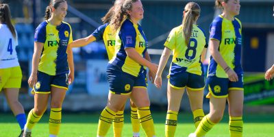 Goal celebrations for Connie Pengelly of Torquay United Women during the FA Womens National League Division 1 South West match between Torquay United Women and Ascot United Women at Plainmoor, Torquay on Sunday 23rd August 2026 - PHOTO: Frankie OKeeffe/PPAUK