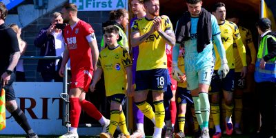 Match day mascots during the National League South match between Torquay United and Bath City at Plainmoor, Torquay on Monday 6th April 2026 - PHOTO: Frankie OKeeffe/PPAUK