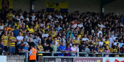 Torquay United fans during the pre season friendly match between Torquay United and Exeter City at Plainmoor Torquay, Devon on Saturday 25th July 2025 - PHOTO: Frankie OKeeffe/PPAUK