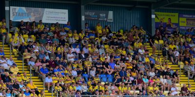 Torquay United fans during the National League South match between Torquay United and Horsham at Plainmoor, Torquay on Saturday 8th August 2026 - PHOTO: Frankie OKeeffe/PPAUK
