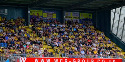 Torquay United fans during the National League South match between Torquay United and Horsham at Plainmoor, Torquay on Saturday 8th August 2026 - PHOTO: Frankie OKeeffe/PPAUK