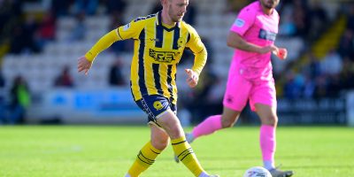 Matt Jay of Torquay United during the Emirates FA Cup Fourth Round Qualifying match between Torquay United and Oxford City at Plainmoor, Torquay on Saturday 17th October 2026 - PHOTO: Frankie OKeeffe/PPAUK