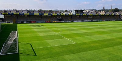 General view of Plainmoor during the pre season friendly match between Torquay United and Plymouth Argyle at Plainmoor Torquay, Devon on Saturday 23rd July 2025 - PHOTO: Frankie OKeeffe/PPAUK