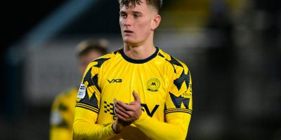 Sonny Fish of Torquay United during the National League South match between Torquay United and Tonbridge Angels at Plainmoor, Torquay on Saturday 6th December 2025 - PHOTO: Frankie OKeeffe/PPAUK