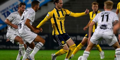 Jordan Young of Torquay United during the National League South match between Torquay United and Weston Super Mare at Plainmoor, Torquay on Tuesday 18th August 2026 - PHOTO: Frankie OKeeffe/PPAUK