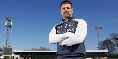 New Manager signing, Jimmy Ball ( Son of Alan Ball ) during the Torquay United press call at Painmoor Statium, Devon 18 March 2026 - PHOTO: Phil Mingo/PPAUK