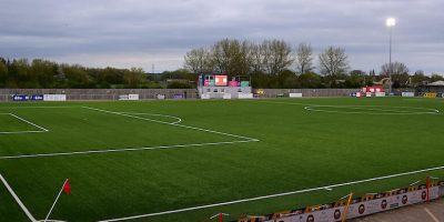 General View of Meadow Park during the National League South match between Truro City and Torquay United  at Meadow Park, Gloucester on 8 April 2024 - PHOTO: Tom Sandberg/PPAUK