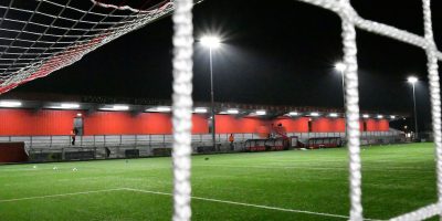 The scene is set for the National League South Match between Worthing and Torquay United at Sussex Transport Community Stadium, Worthing on 11 February 2024 (Photo: Jeff Mood/PPAUK)