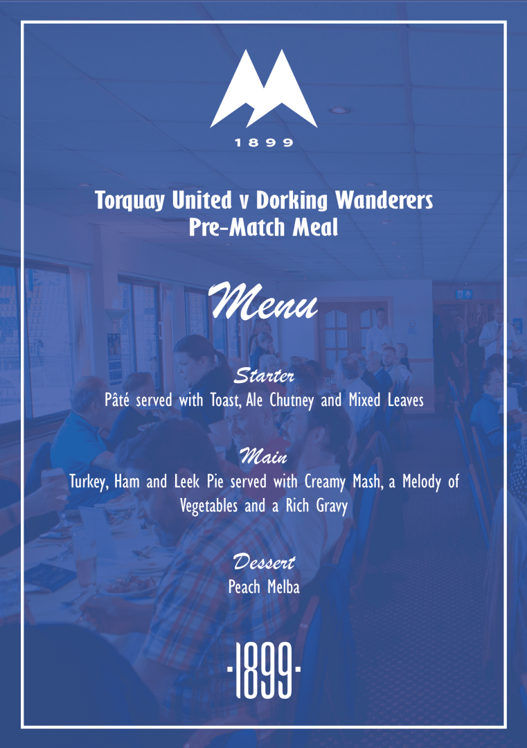 Dorking Menu