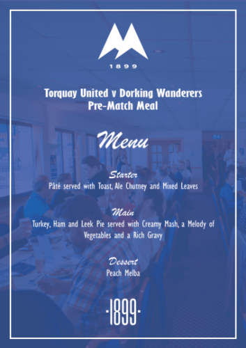 Dorking Menu